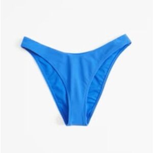 Women's High Leg Cheeky Blue Bikini Bottom